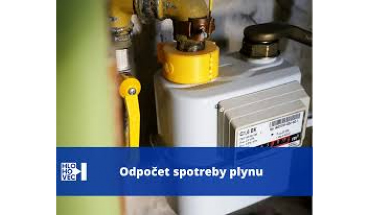 Oznam - ročný odpočet spotreby plynu