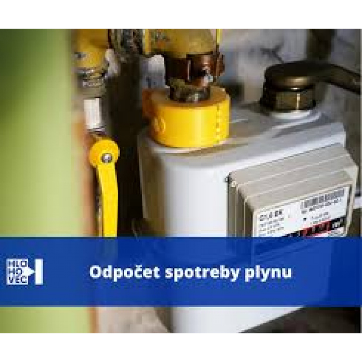 Oznam - ročný odpočet spotreby plynu